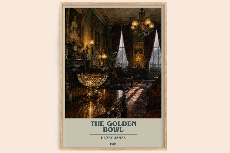 The Golden Bowl Book Cover Poster by Henry James
