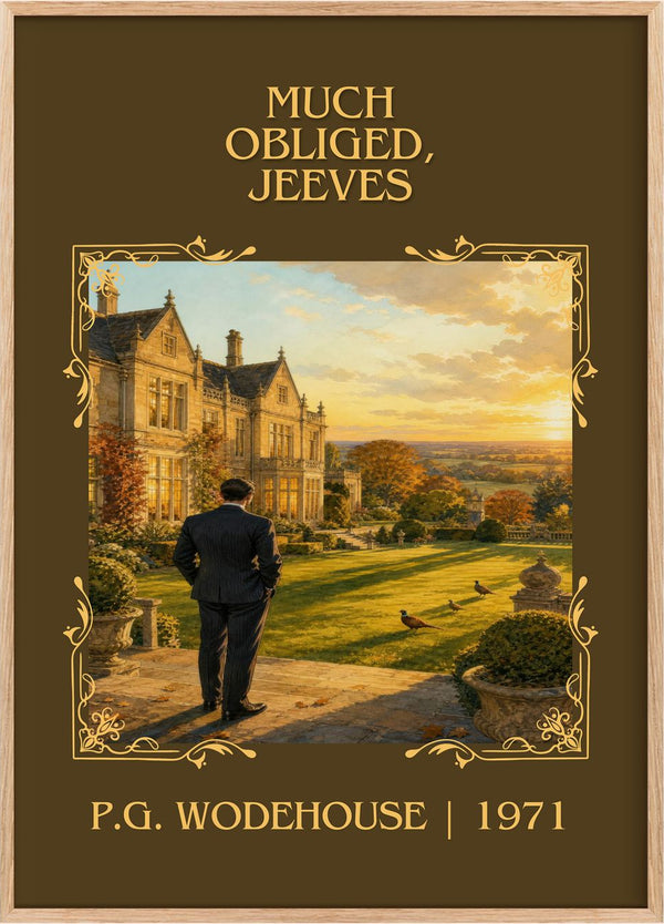 Much Obliged, Jeeves Classic Book Art Print by P.G. Wodehouse