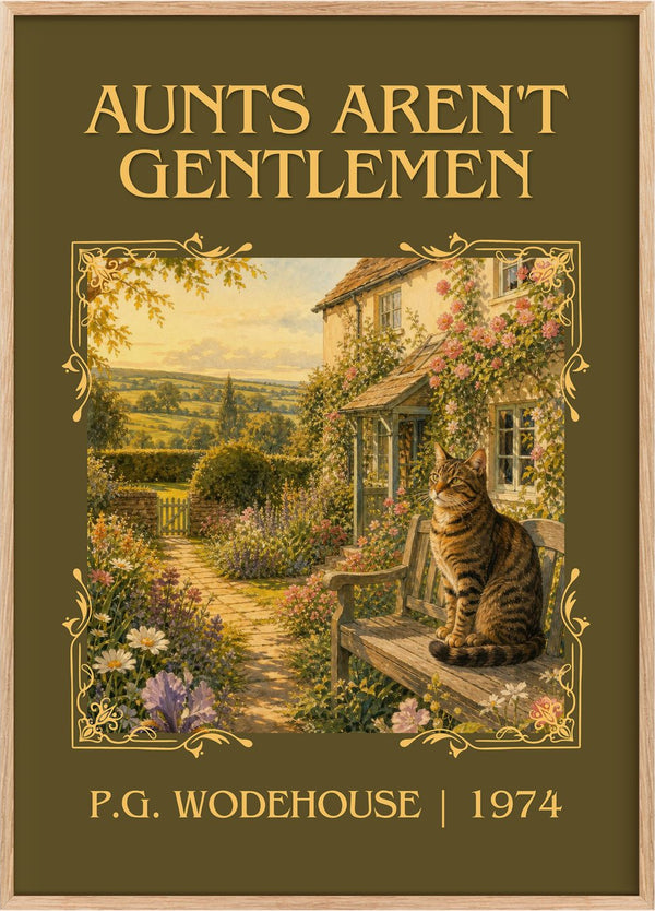 Aunts Aren't Gentlemen Classic Book Art Print by P.G. Wodehouse