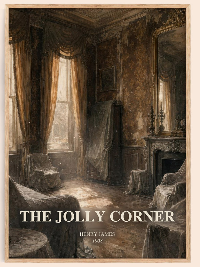 The Jolly Corner Book Watercolour Illustration by Henry James