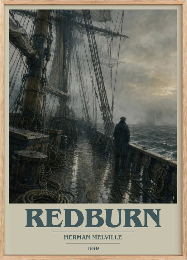 Redburn Book Cover Poster by Herman Melville