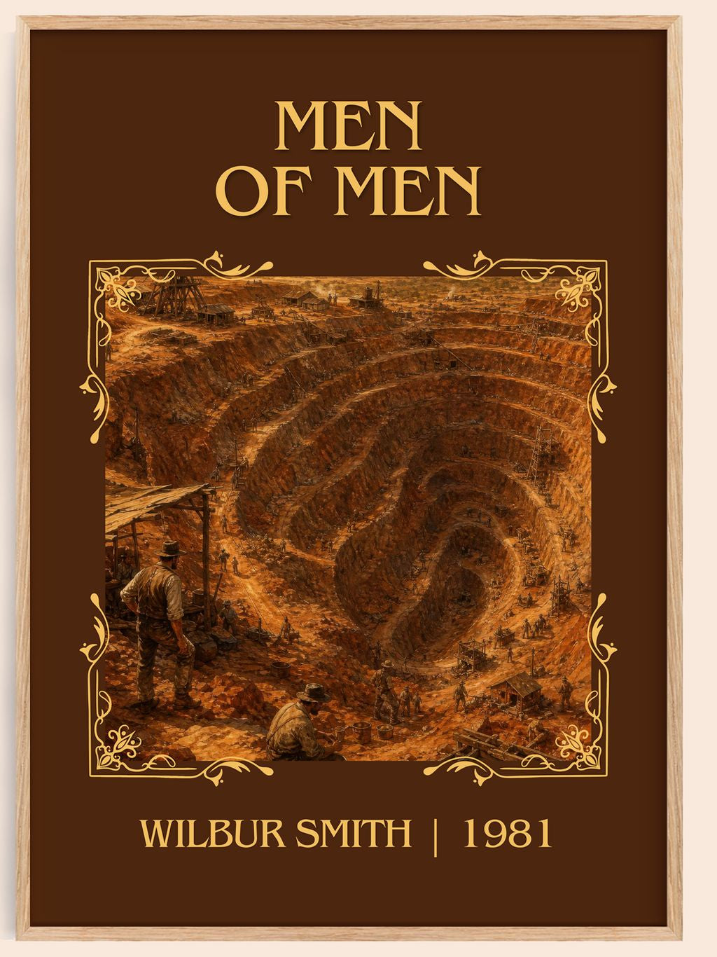 Men of Men Classic Book Art Print by Wilbur Smith – book poster
