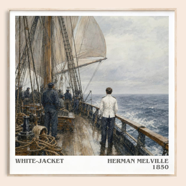 White-Jacket Literary Art Print by Herman Melville