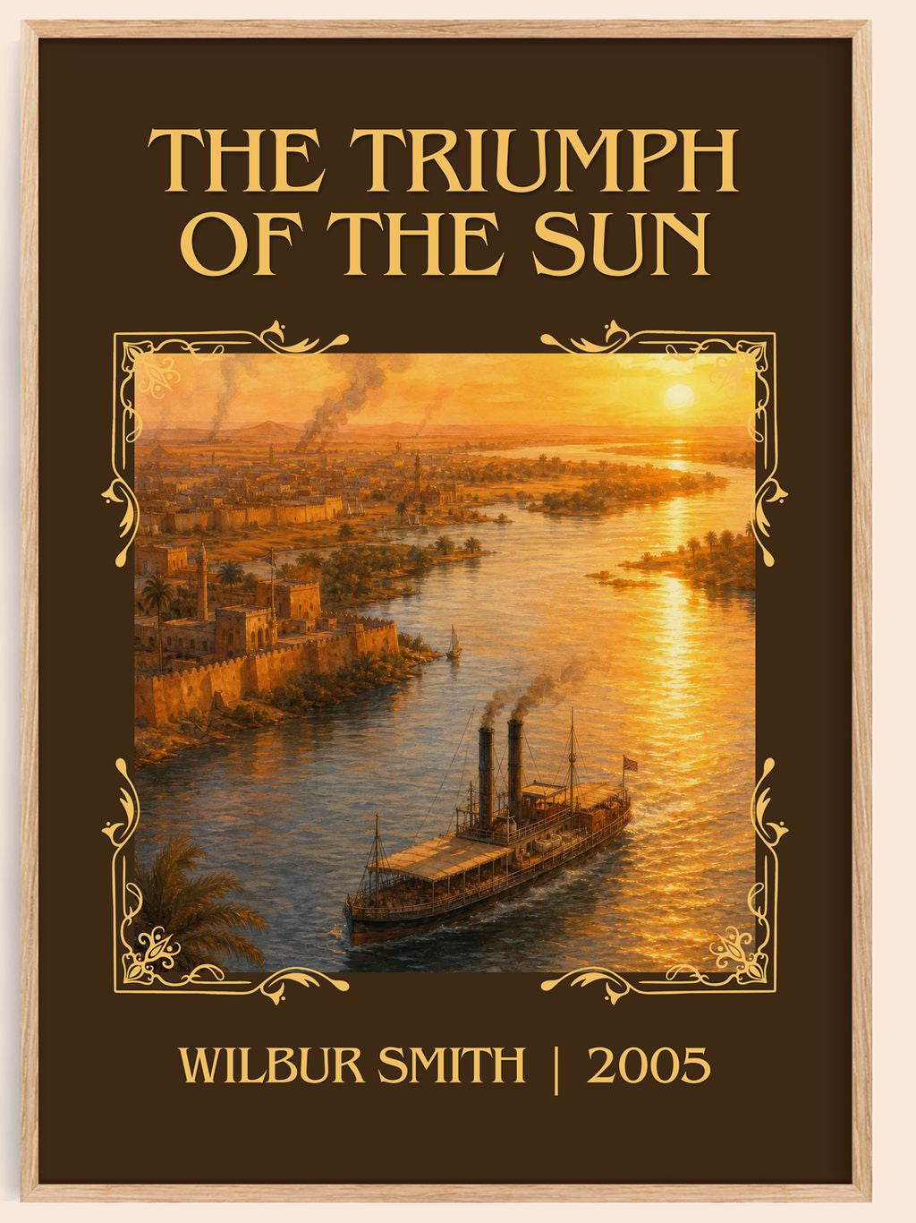 The Triumph of the Sun Classic Book Art Print by Wilbur Smith – book poster