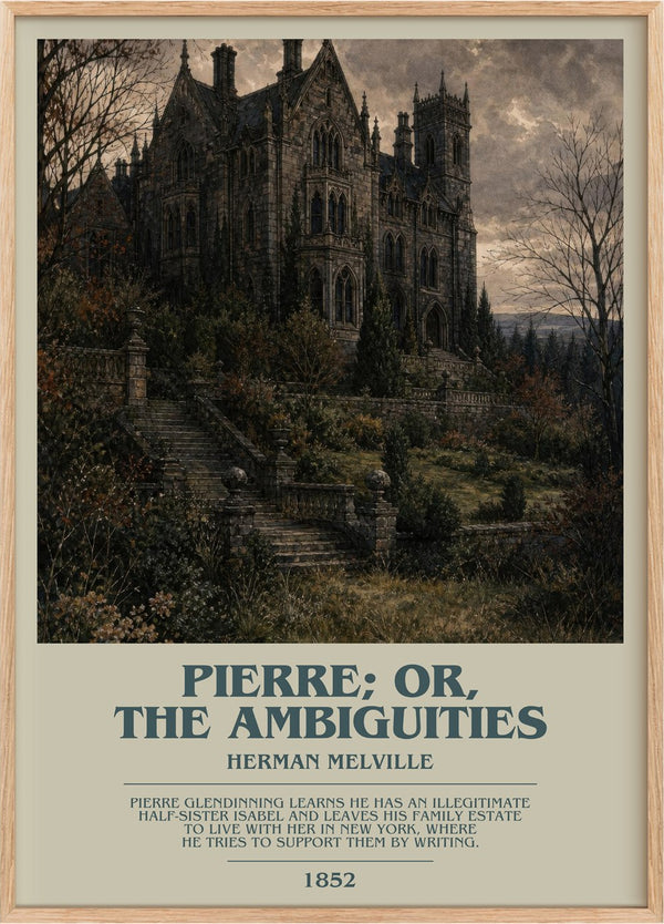 Pierre; Or, The Ambiguities Bookish Wall Art by Herman Melville
