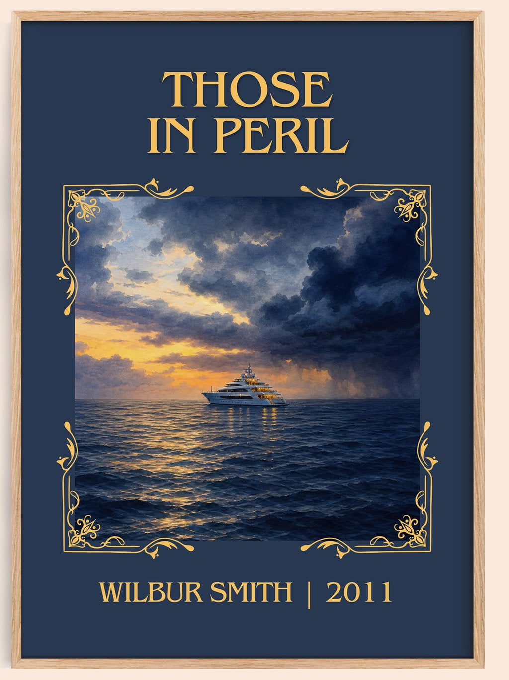 Those in Peril Classic Book Art Print by Wilbur Smith – book poster
