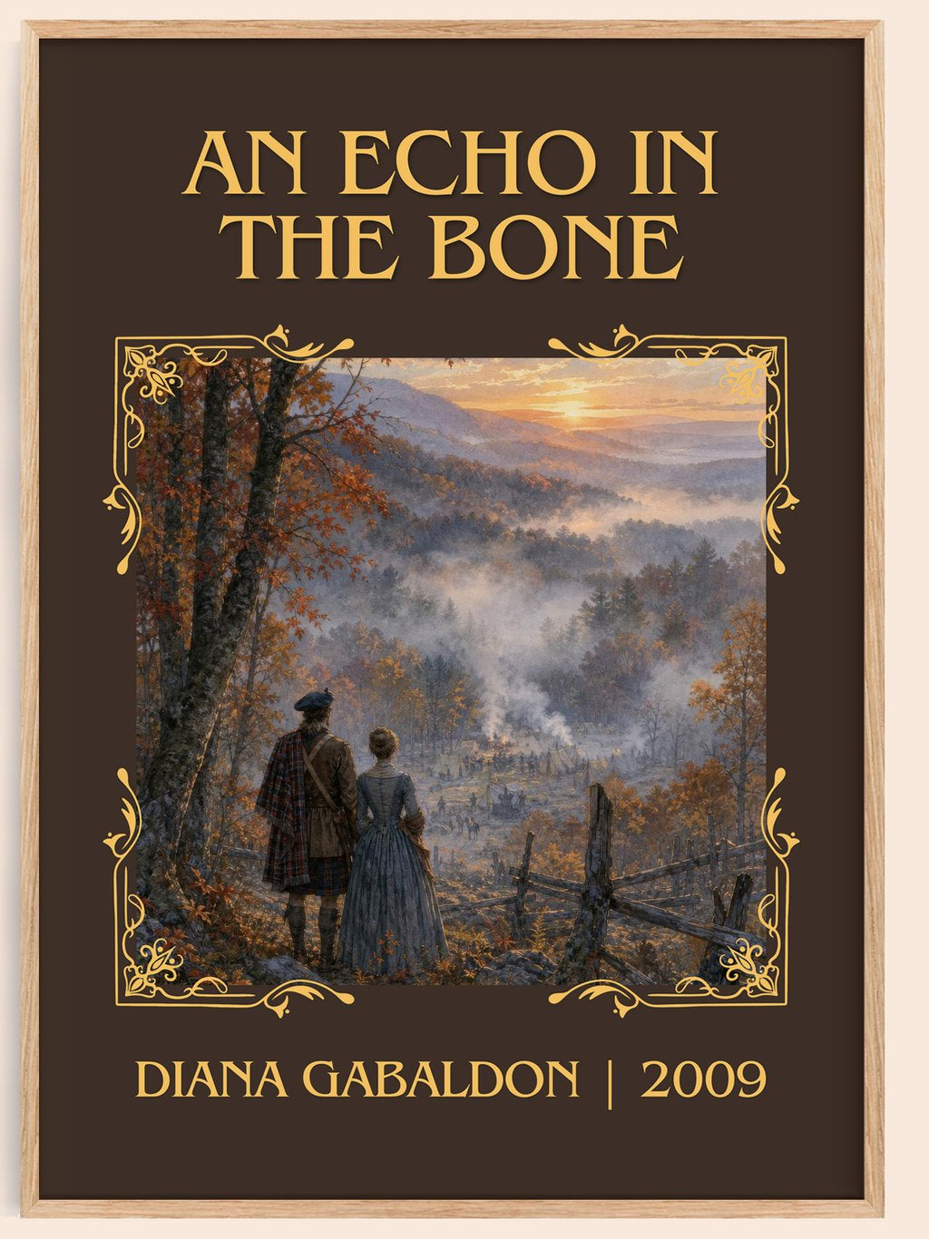 An Echo in the Bone Classic Book Art Print by Diana Gabaldon – book poster