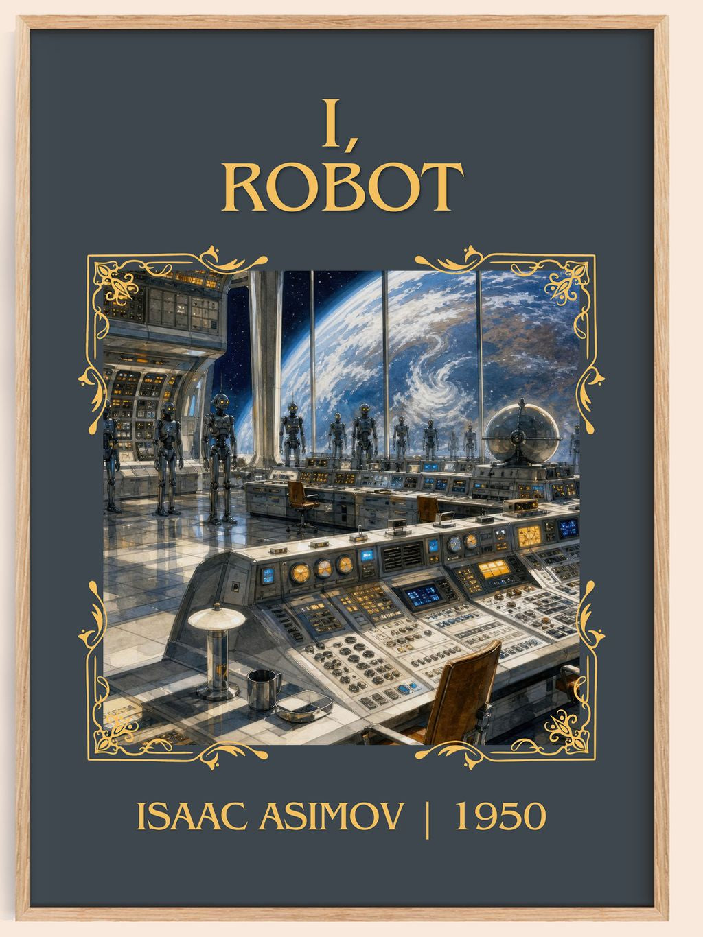 I, Robot Classic Book Art Print by Isaac Asimov – book poster