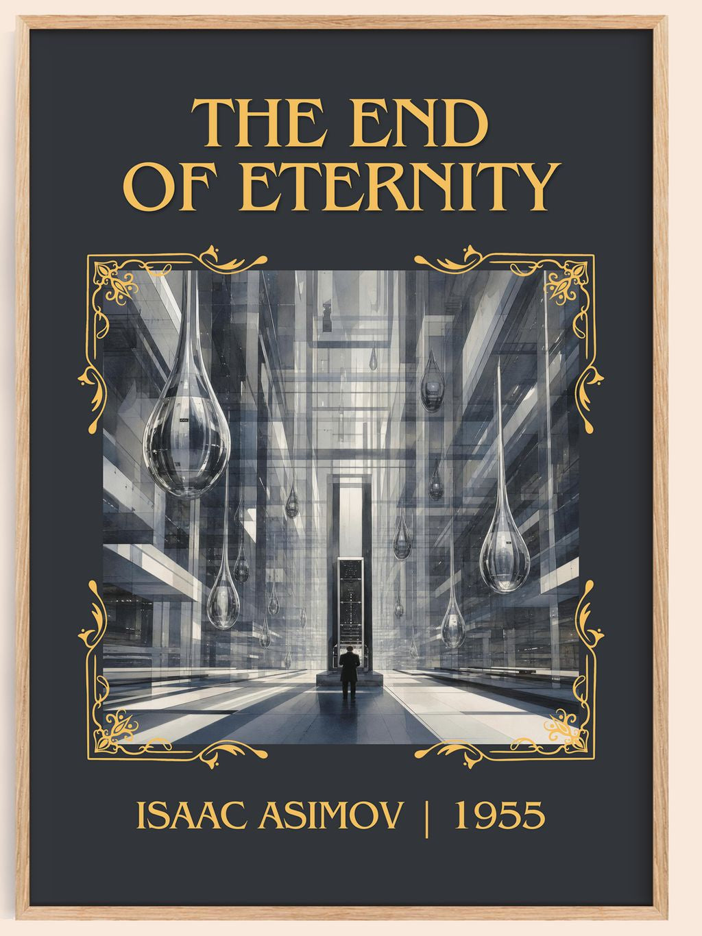 The End of Eternity Classic Book Art Print by Isaac Asimov – book poster