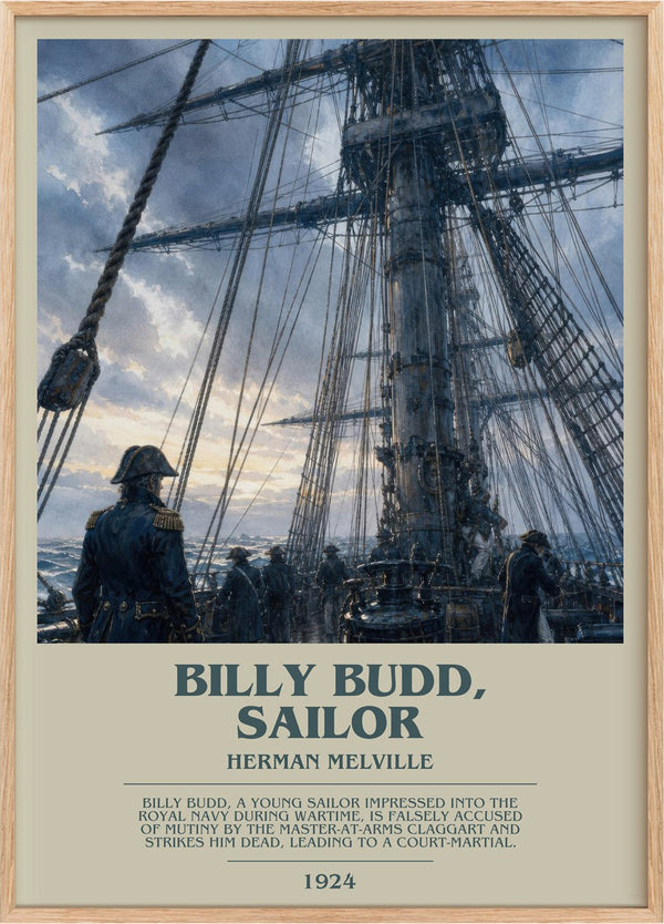 Billy Budd, Sailor Bookish Wall Art by Herman Melville