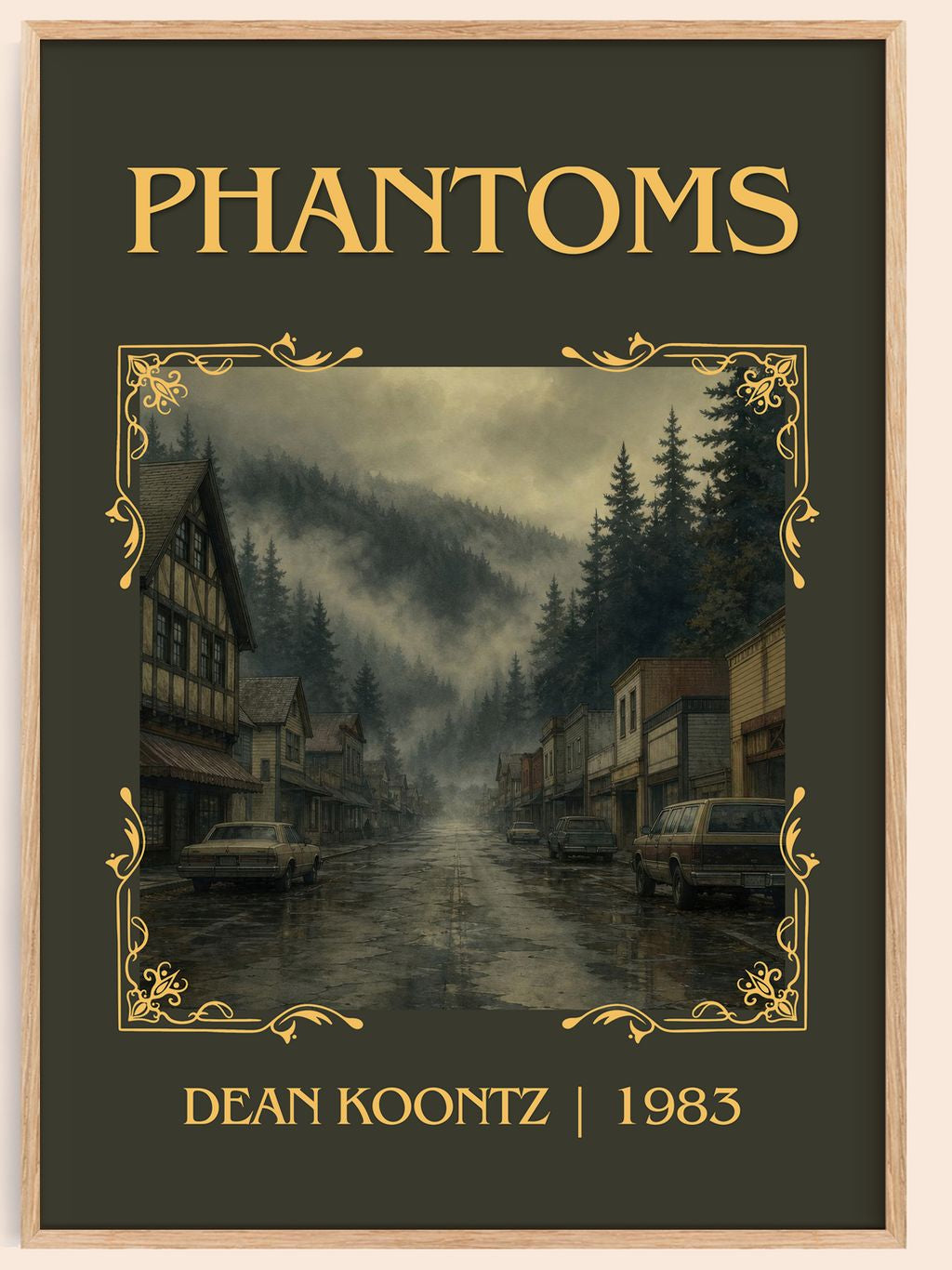 Phantoms Classic Book Art Print by Dean Koontz – book poster