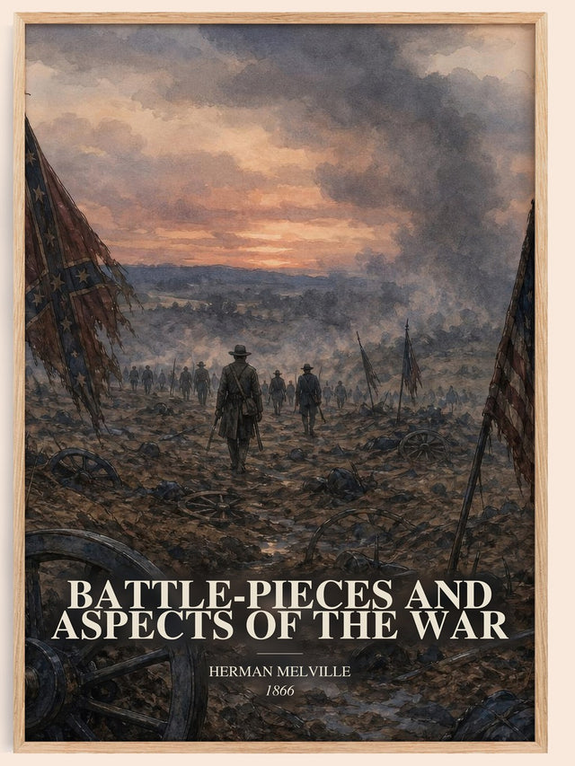 Battle-Pieces And Aspects Of The War Book Watercolour Illustration –