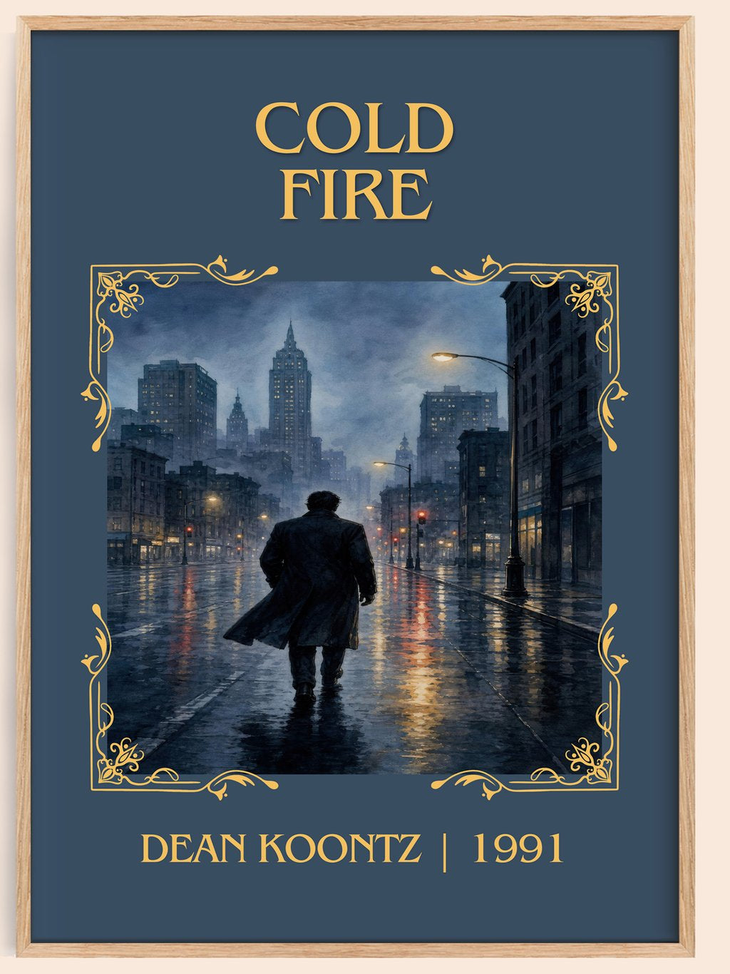 Cold Fire Classic Book Art Print by Dean Koontz – book poster