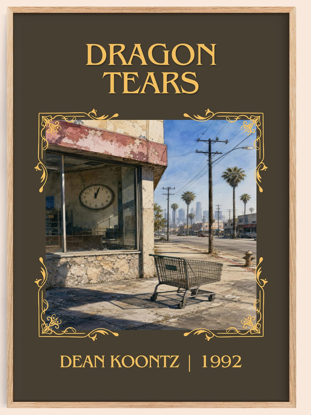 Dragon Tears Classic Book Art Print by Dean Koontz – book poster