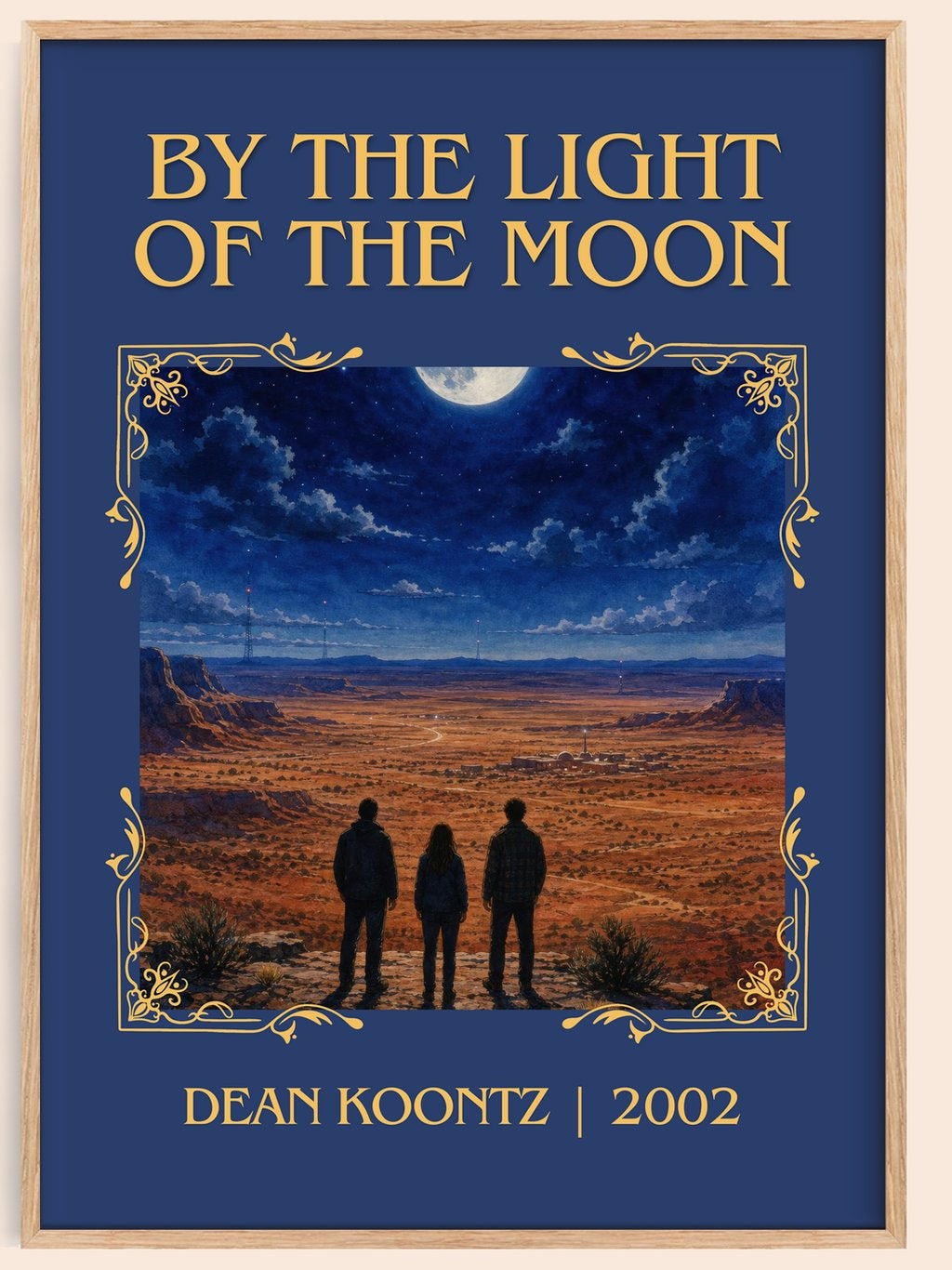 By the Light of the Moon Classic Book Art Print by Dean Koontz – book poster