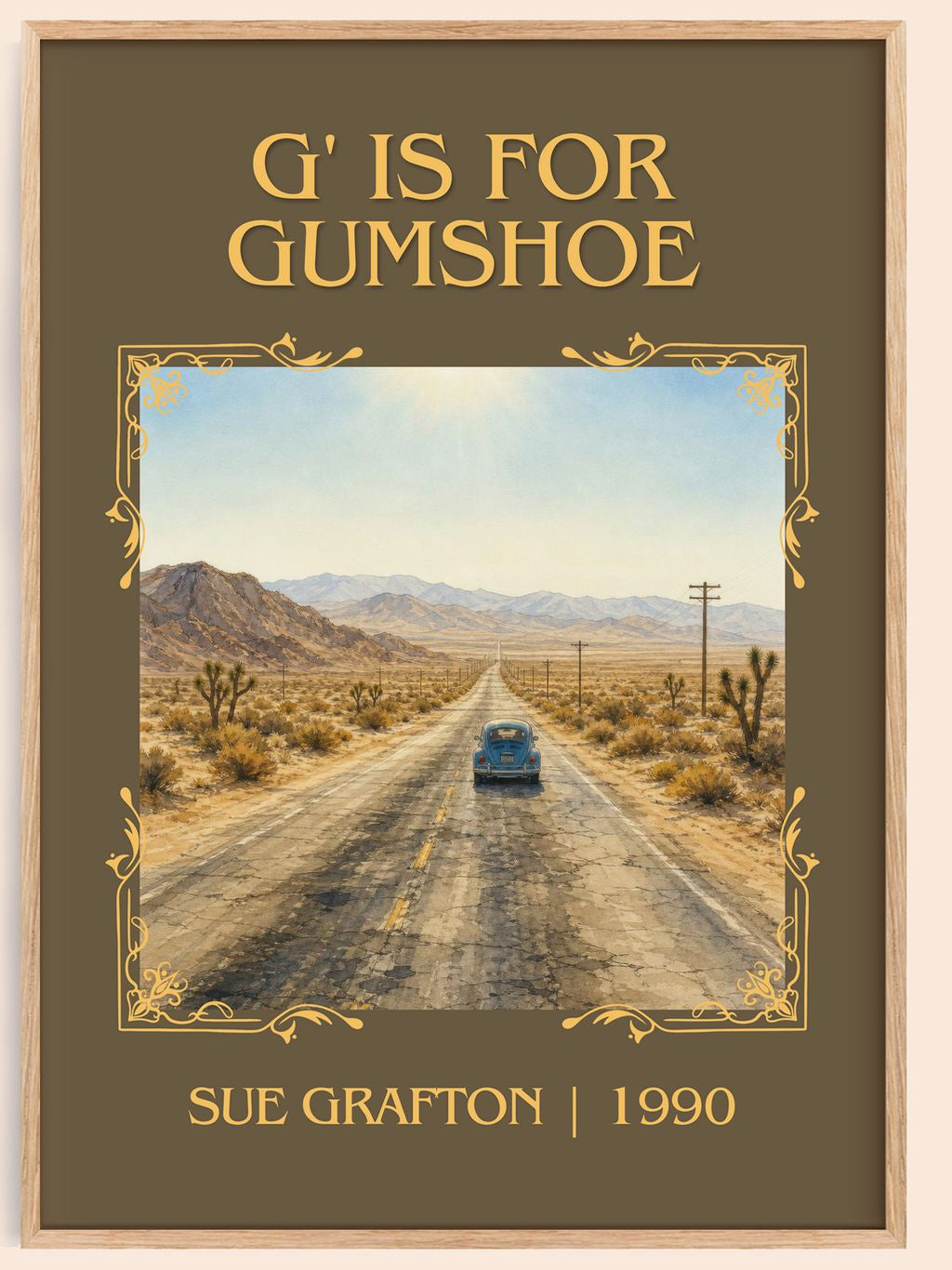 G' Is for Gumshoe Classic Book Art Print by Sue Grafton – book poster