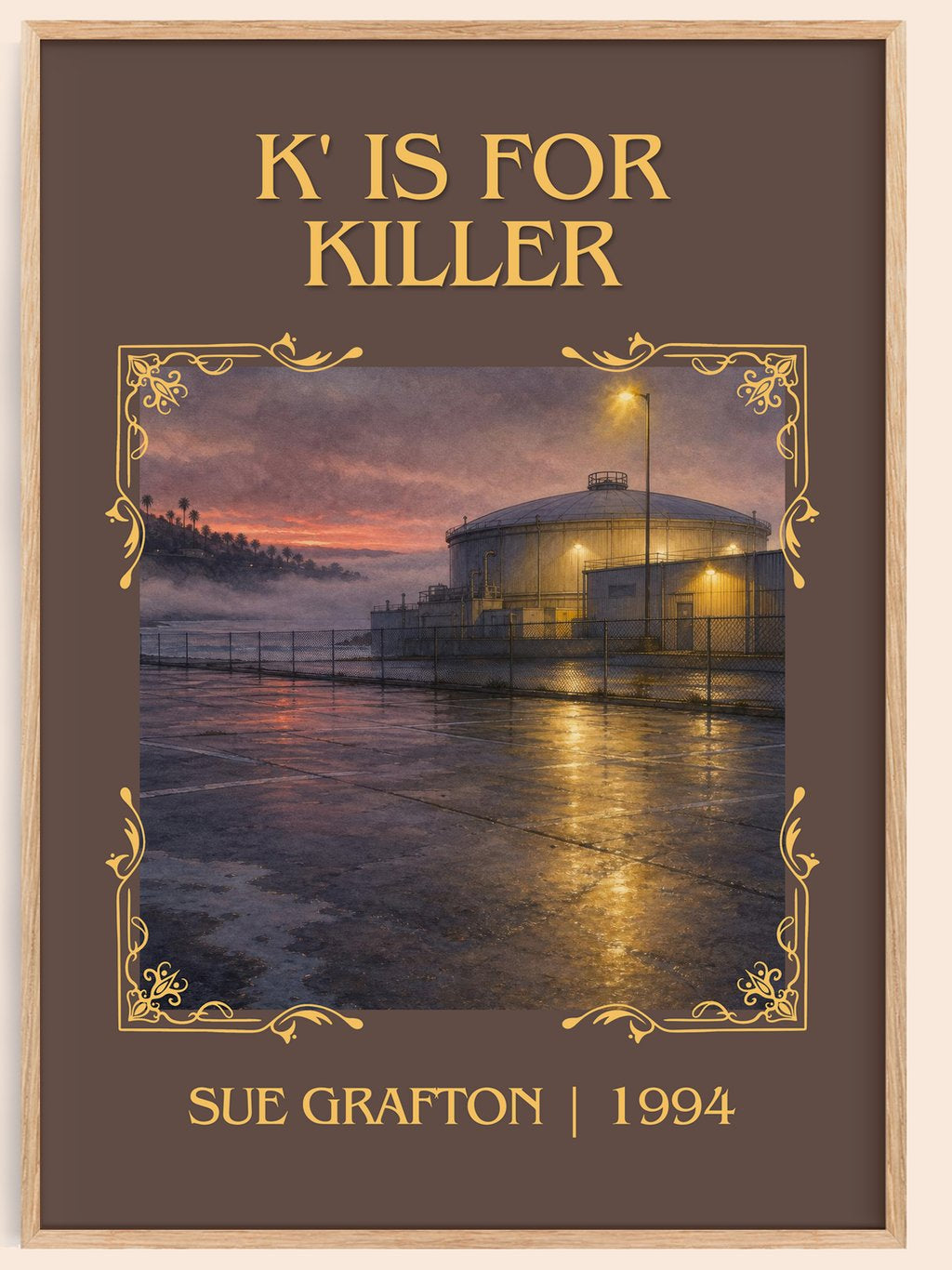 K' Is for Killer Classic Book Art Print by Sue Grafton – book poster