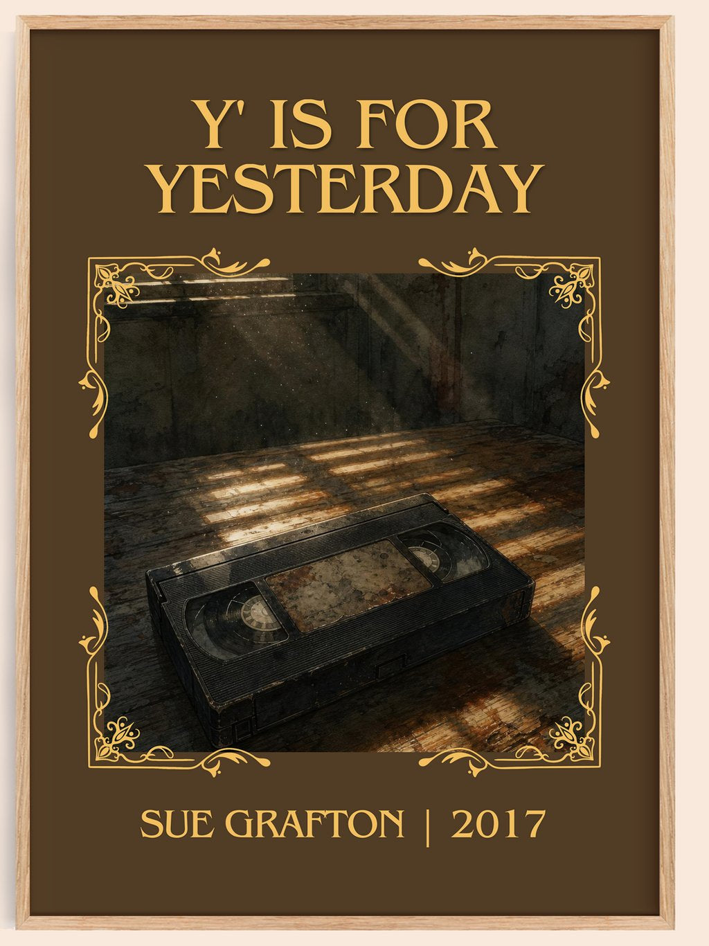 Y' Is for Yesterday Classic Book Art Print by Sue Grafton – book poster