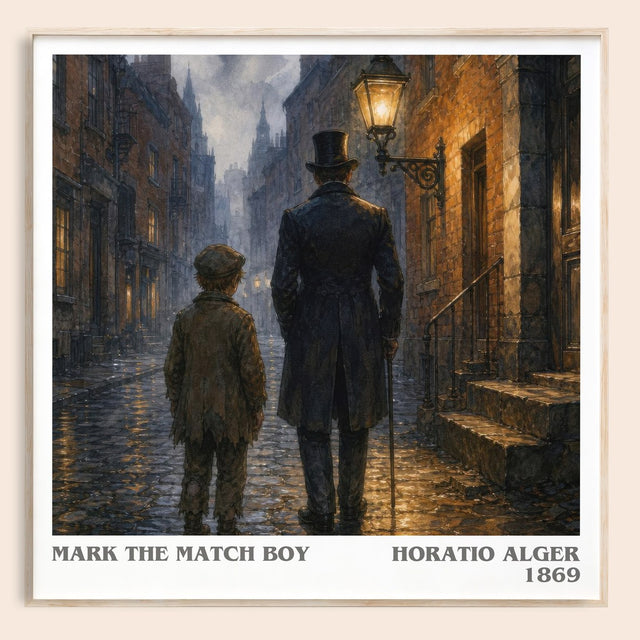 Mark The Match Boy Literary Art Print by Horatio Alger