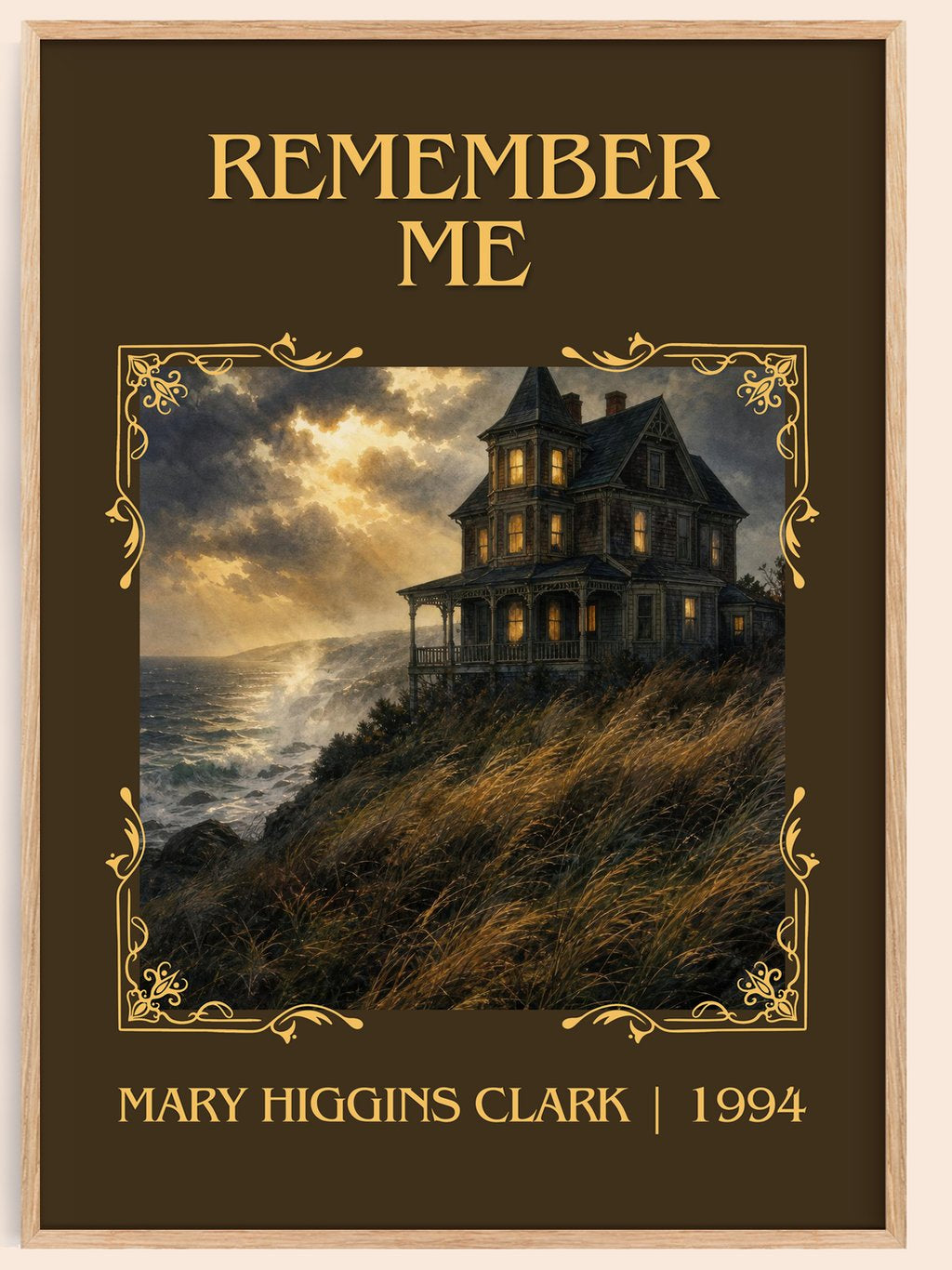 Remember Me Classic Book Art Print by Mary Higgins Clark – book poster