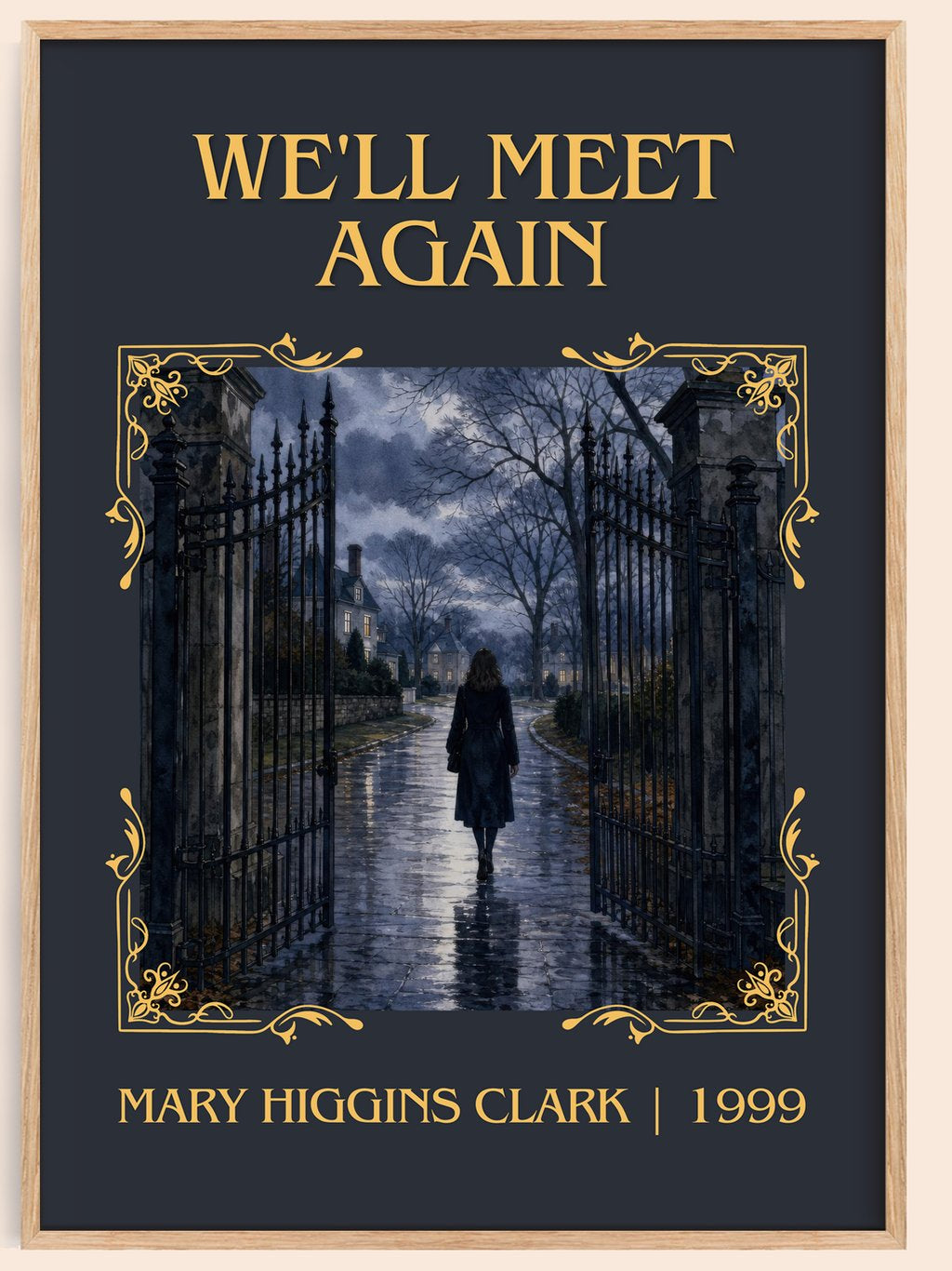 We'll Meet Again Classic Book Art Print by Mary Higgins Clark – book poster