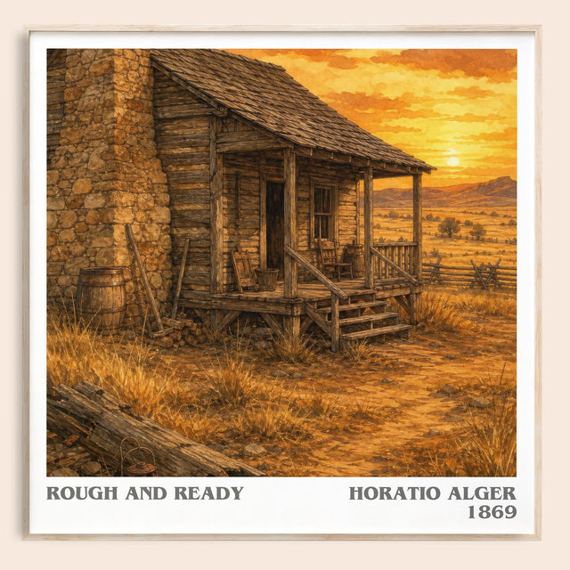Rough And Ready Literary Art Print by Horatio Alger