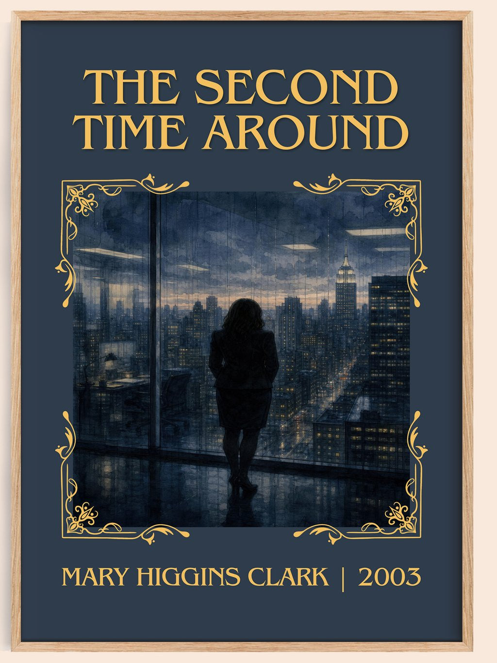 The Second Time Around Classic Book Art Print by Mary Higgins Clark – book poster