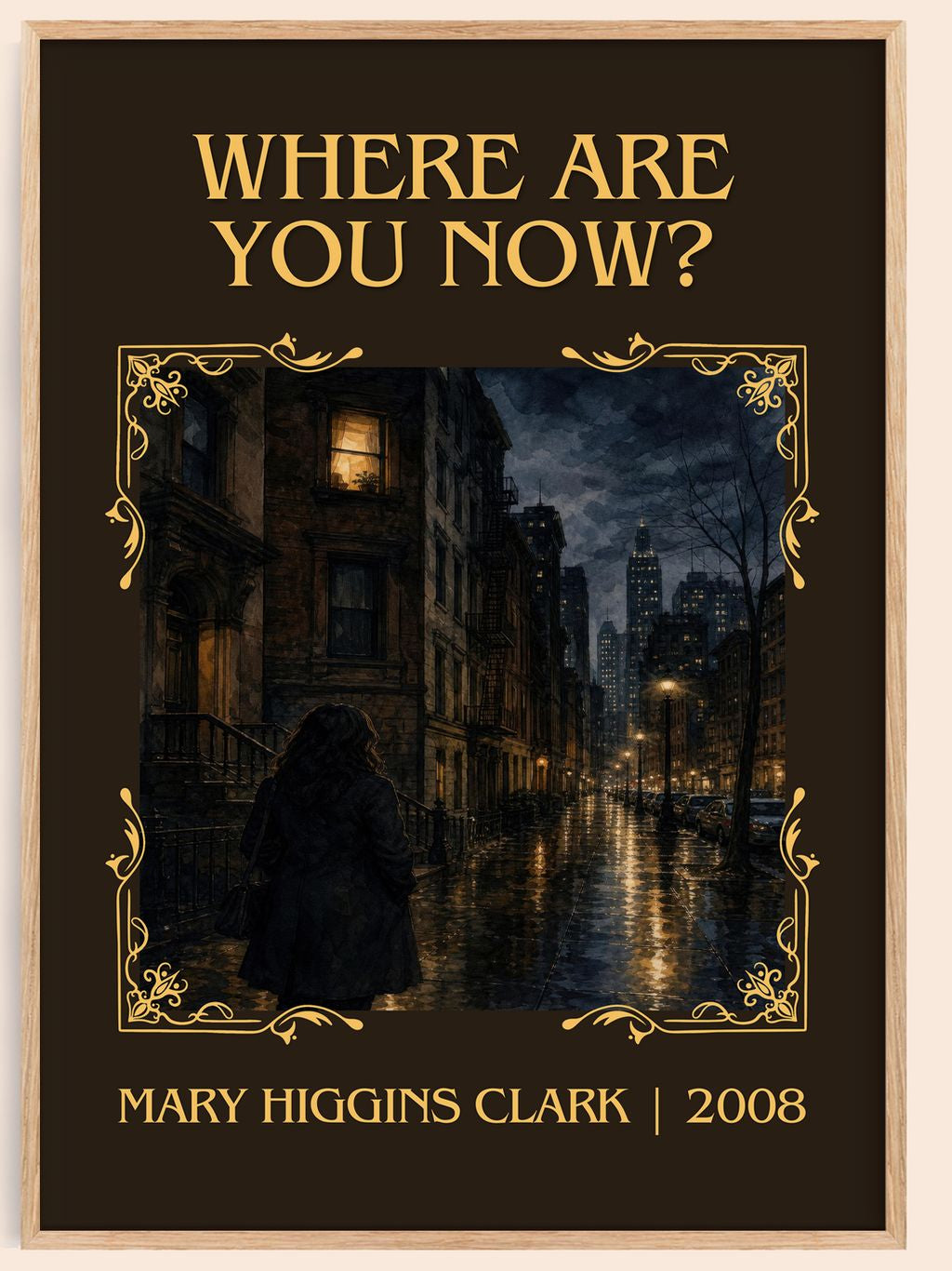 Where Are You Now? Classic Book Art Print by Mary Higgins Clark – book poster