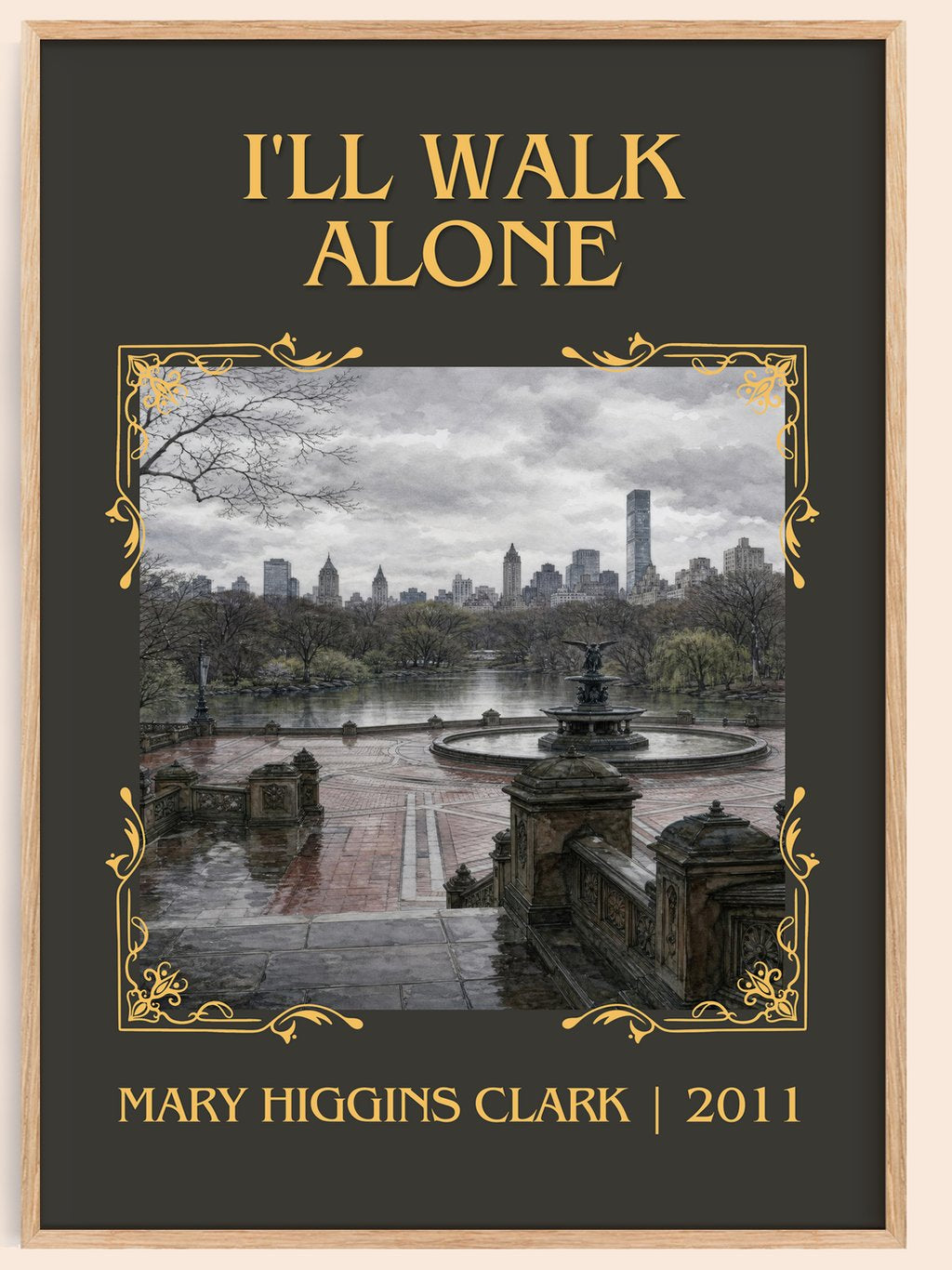 I'll Walk Alone Classic Book Art Print by Mary Higgins Clark – book poster