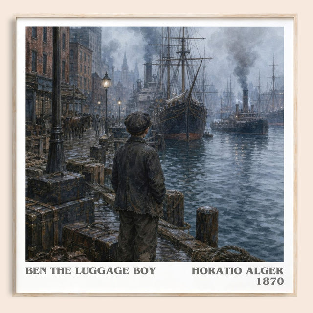 Ben The Luggage Boy Literary Art Print by Horatio Alger