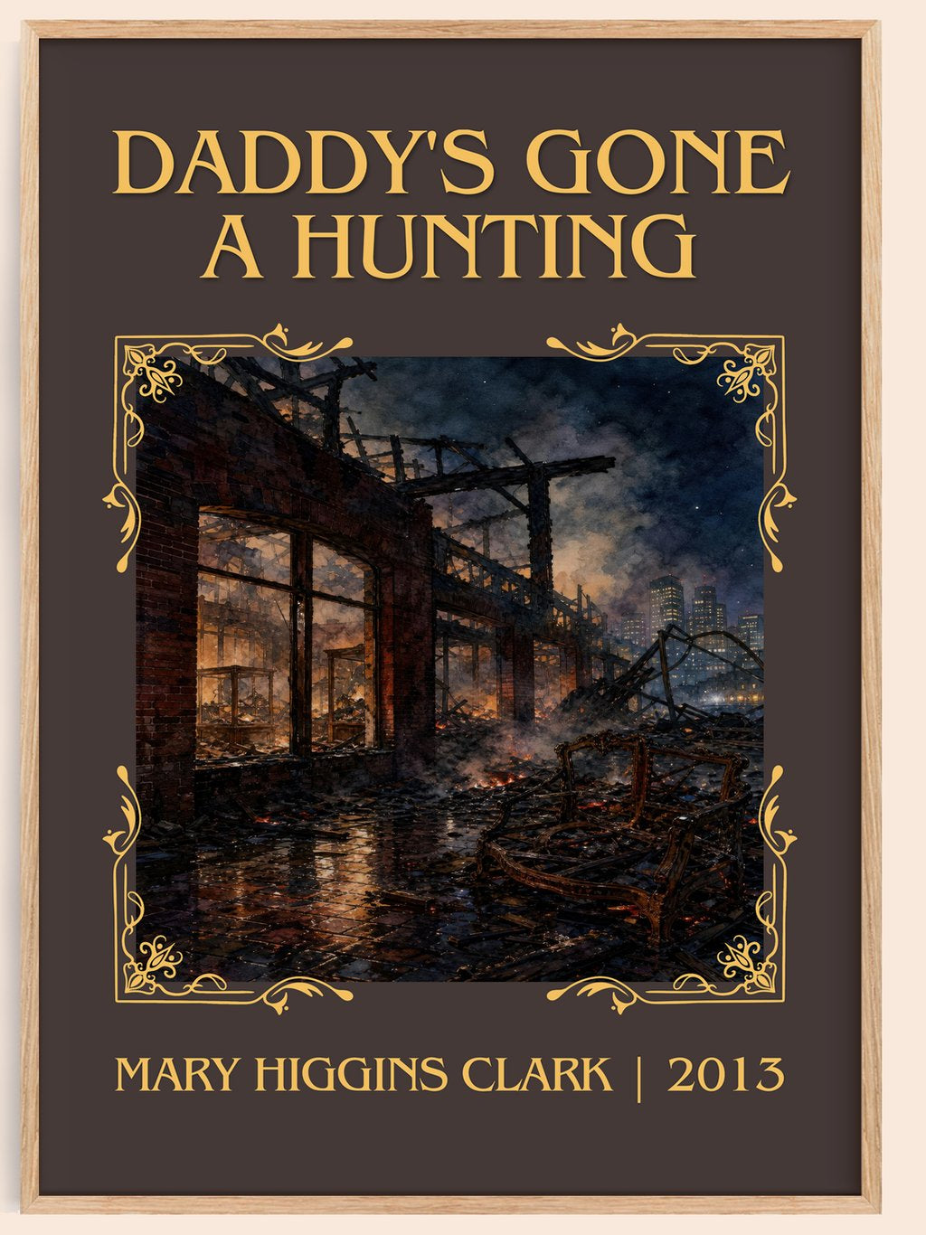 Daddy's Gone A Hunting Classic Book Art Print by Mary Higgins Clark – book poster