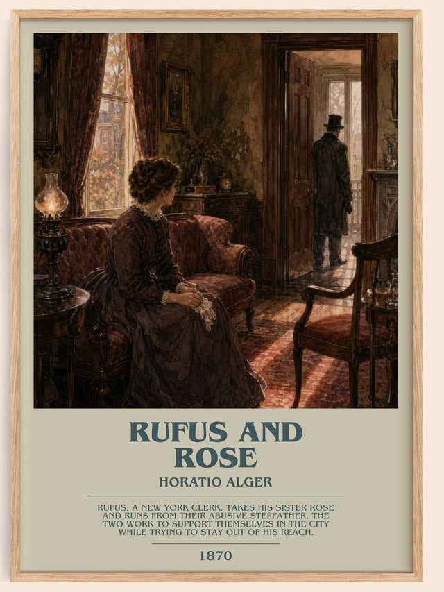 Rufus And Rose Bookish Wall Art by Horatio Alger