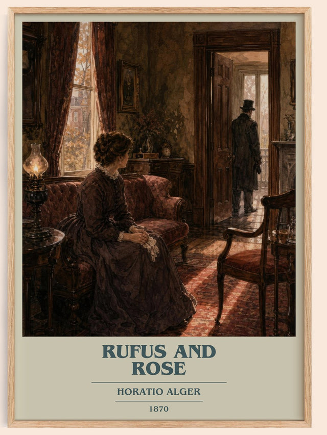 Rufus And Rose Book Cover Poster by Horatio Alger