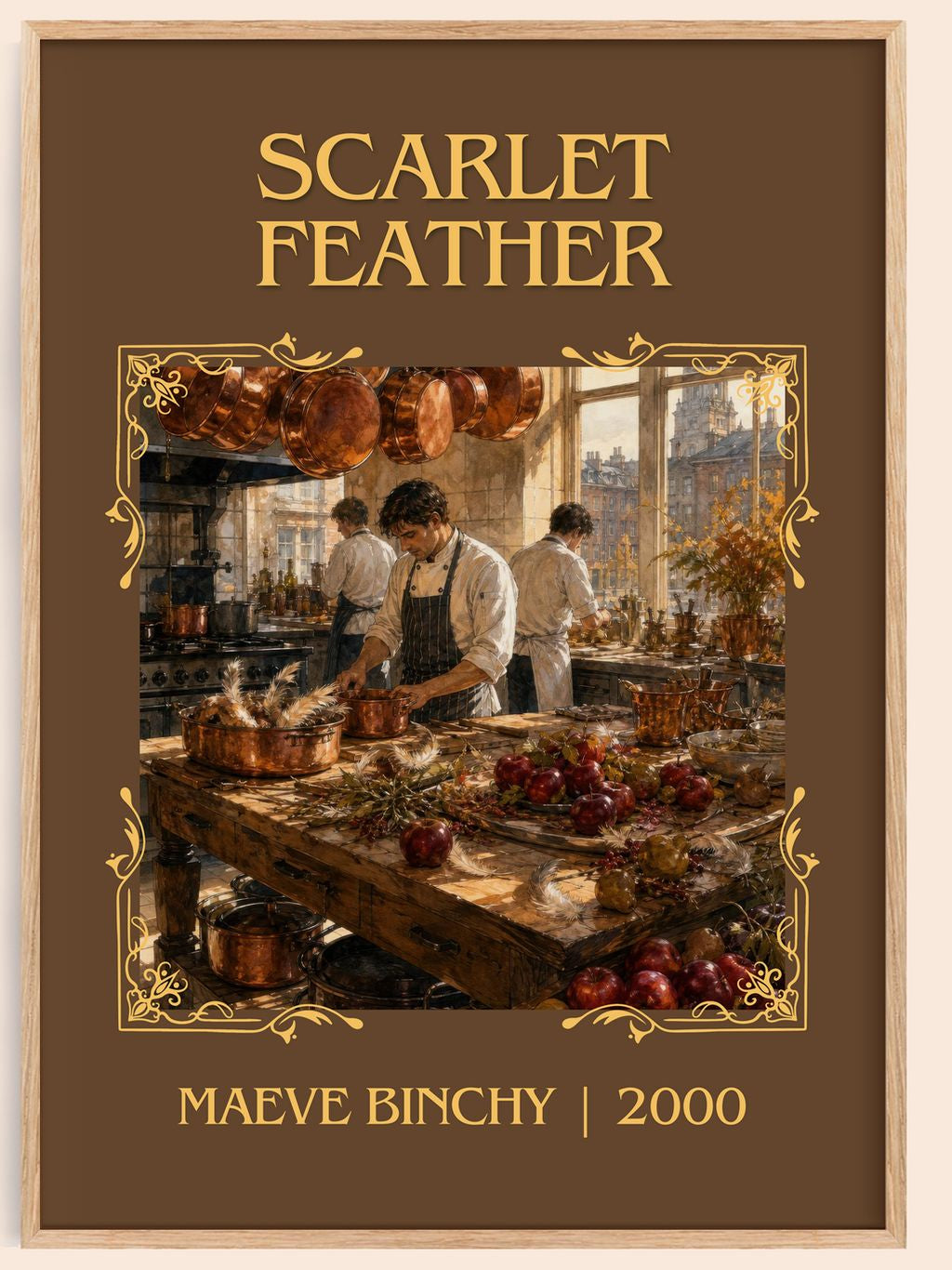 Scarlet Feather Classic Book Art Print by Maeve Binchy – book poster