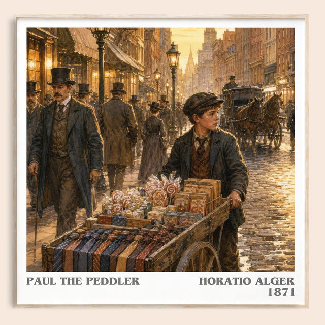 Paul The Peddler Literary Art Print by Horatio Alger