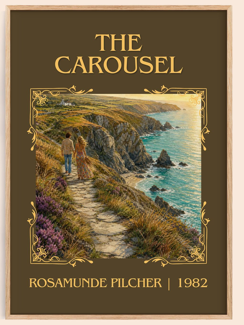 The Carousel Classic Book Art Print by Rosamunde Pilcher – book poster