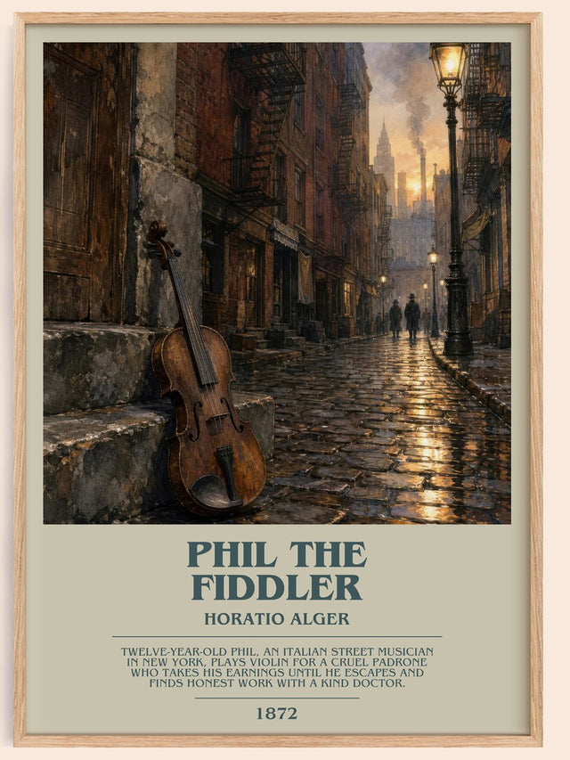 Phil The Fiddler Bookish Wall Art by Horatio Alger