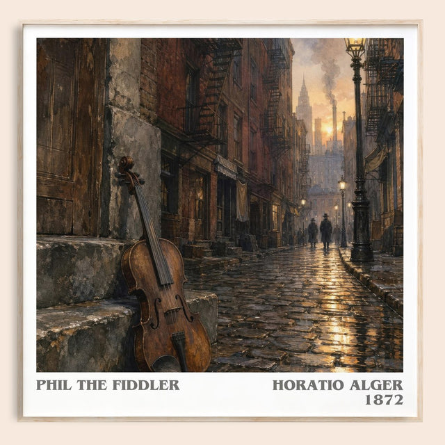 Phil The Fiddler Literary Art Print by Horatio Alger