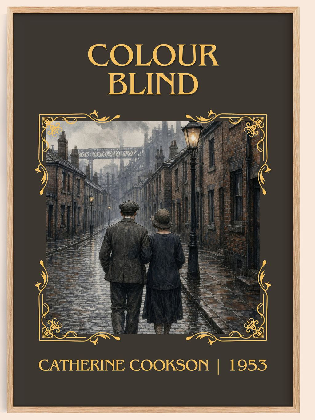 Colour Blind Classic Book Art Print by Catherine Cookson – book poster