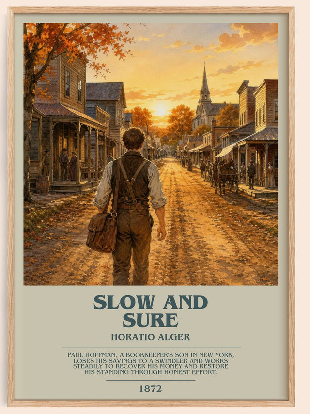 Slow And Sure Bookish Wall Art by Horatio Alger