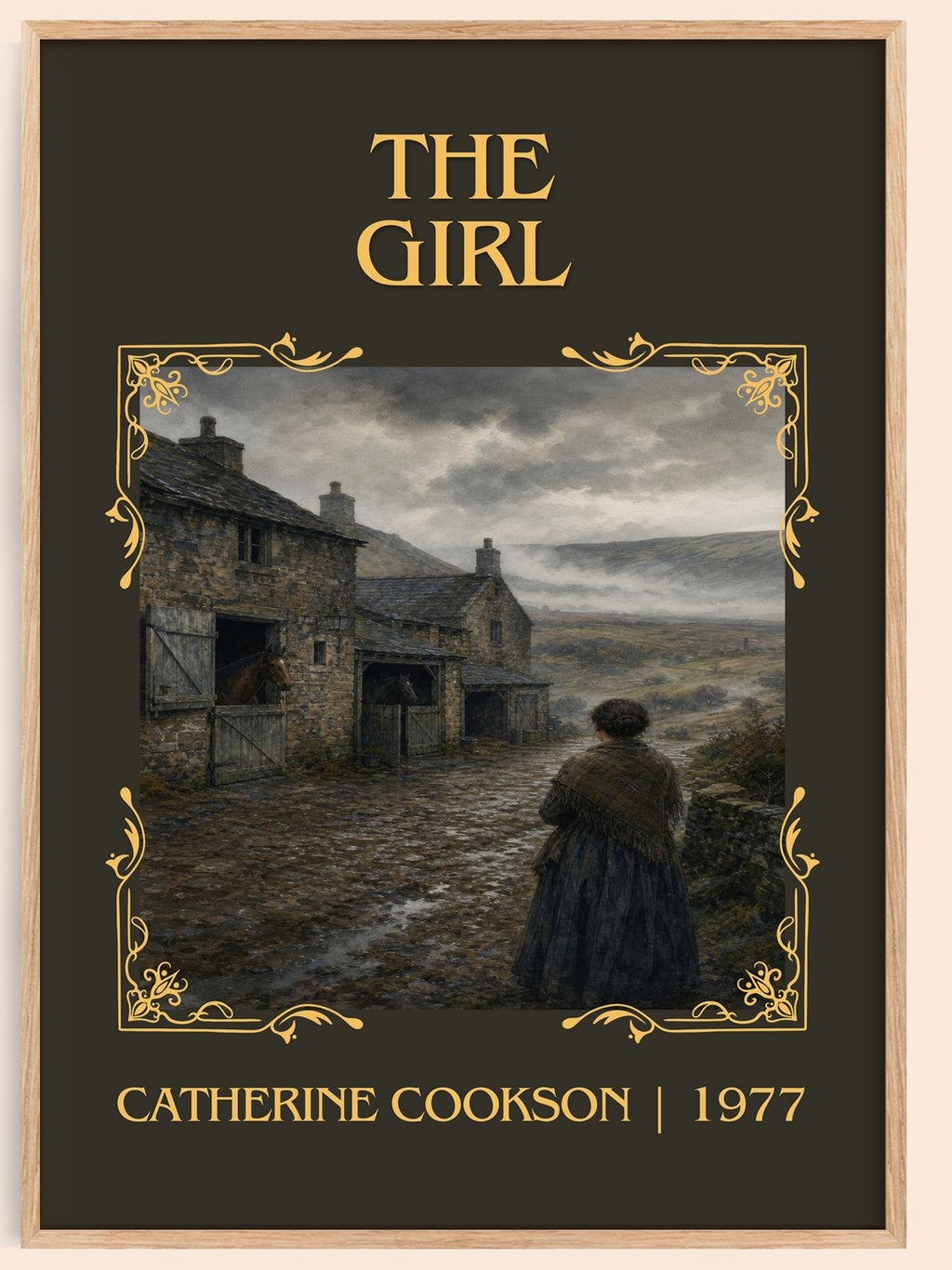 The Girl Classic Book Art Print by Catherine Cookson – book poster