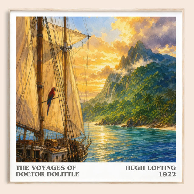 The Voyages Of Doctor Dolittle Literary Art Print by Hugh Lofting
