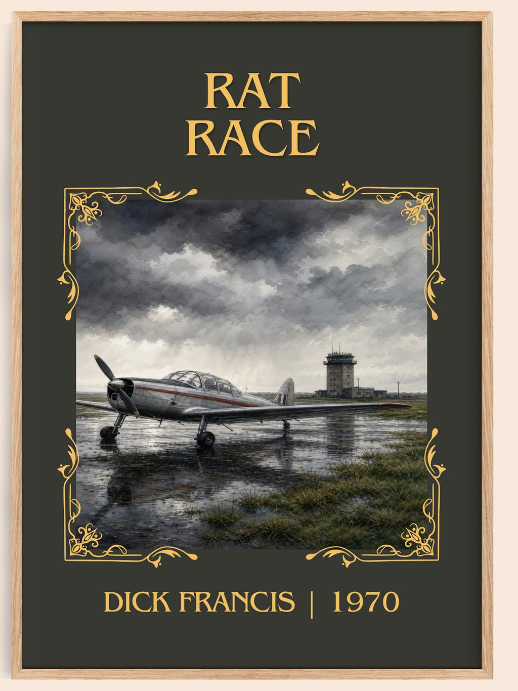 Rat Race Classic Book Art Print by Dick Francis – book poster