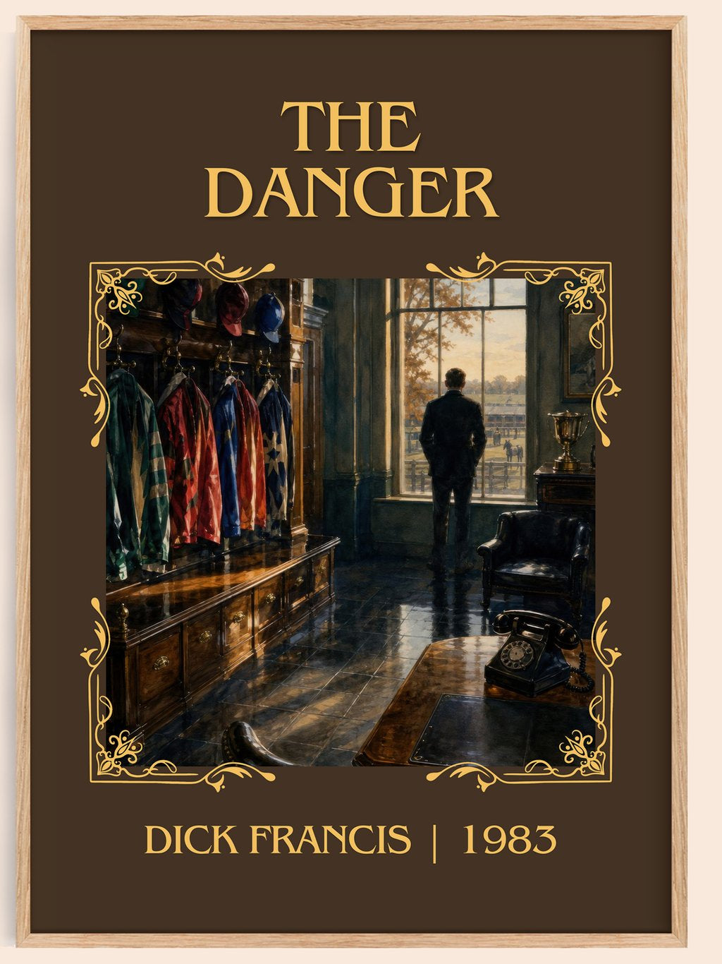 The Danger Classic Book Art Print by Dick Francis – book poster