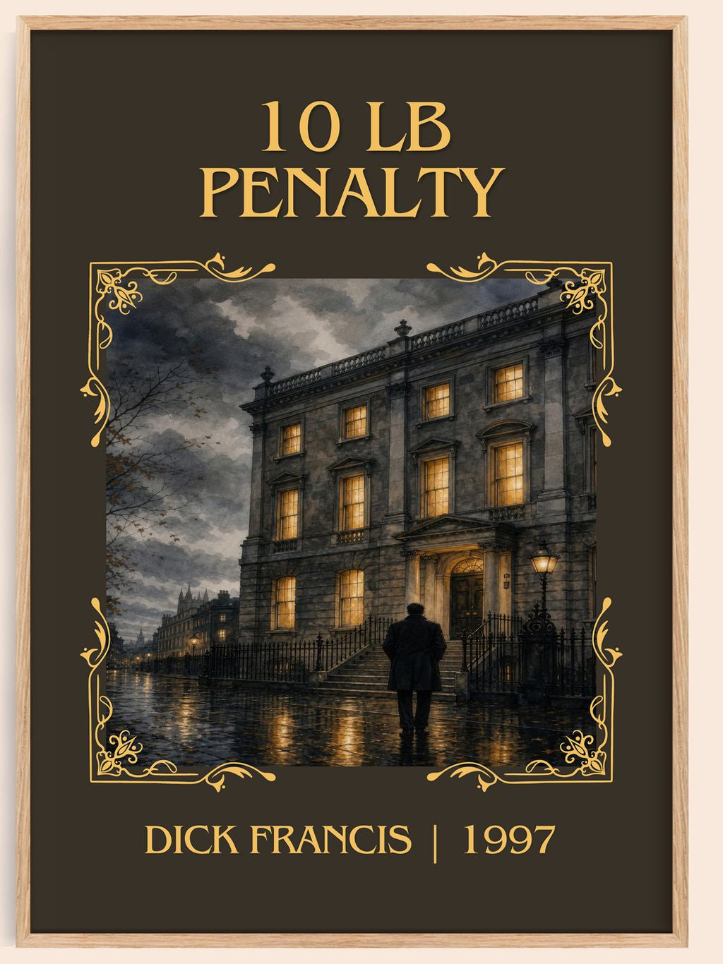 10 lb Penalty Classic Book Art Print by Dick Francis – book poster