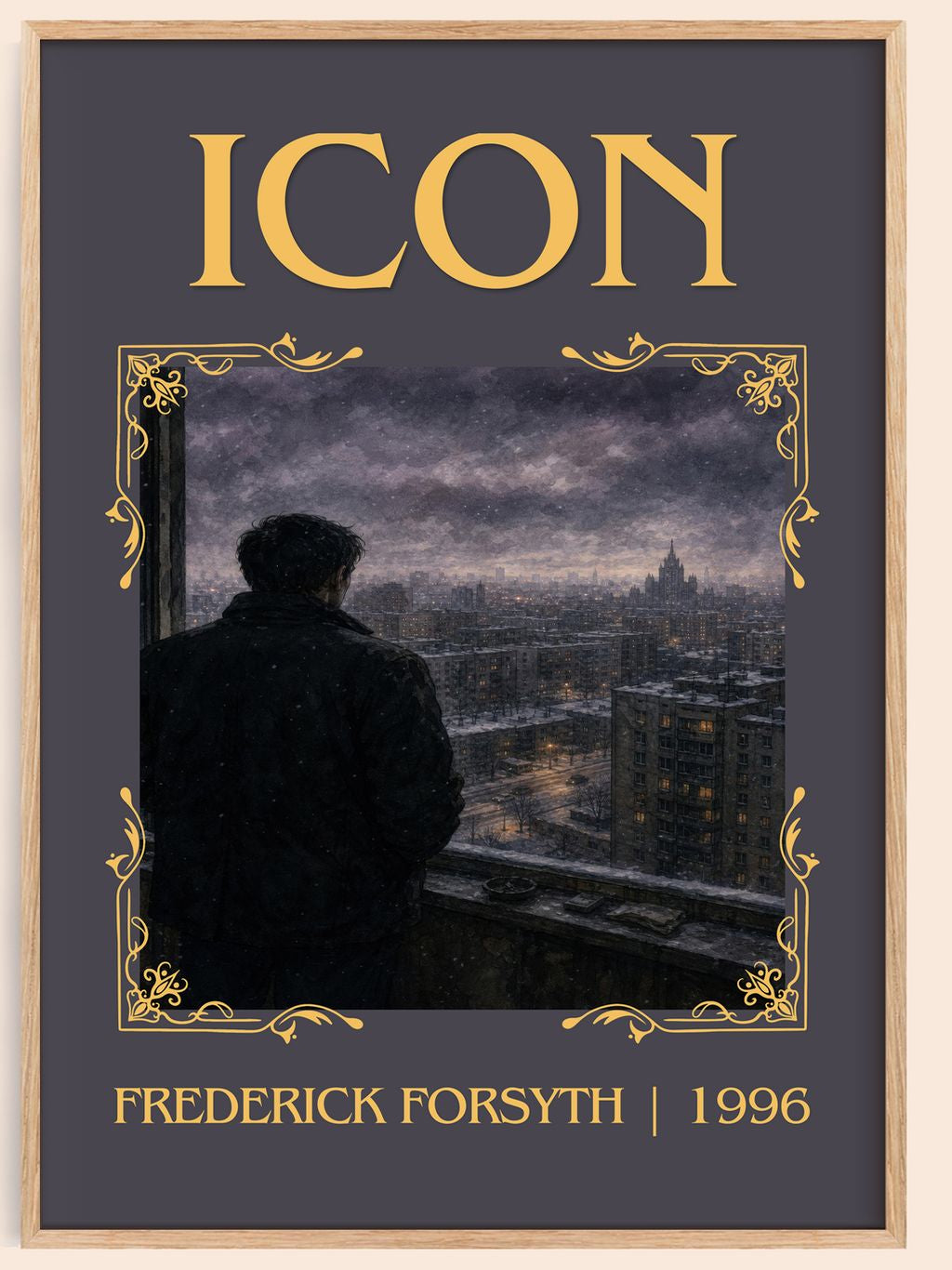 Icon Classic Book Art Print by Frederick Forsyth – book poster