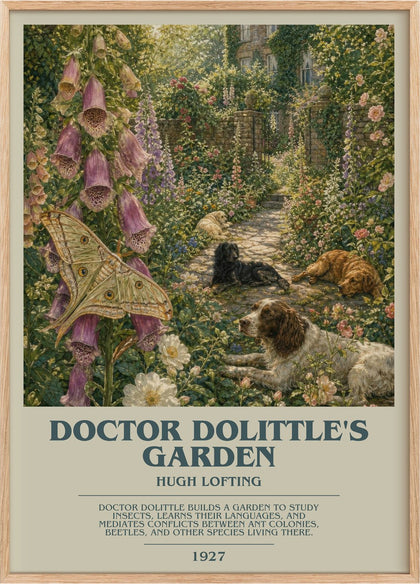 Doctor Dolittle's Garden Bookish Wall Art by Hugh Lofting