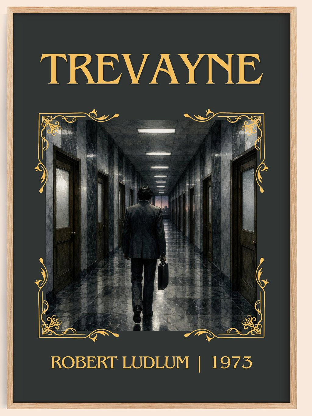 Trevayne Classic Book Art Print by Robert Ludlum – book poster
