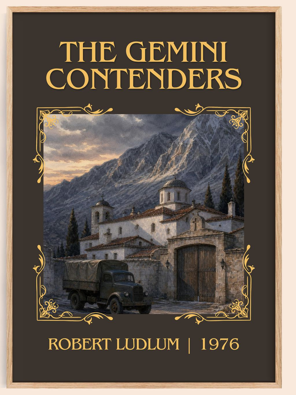 The Gemini Contenders Classic Book Art Print by Robert Ludlum – book poster
