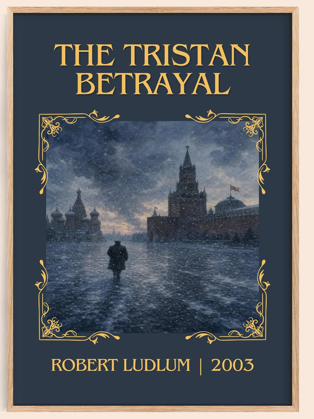 The Tristan Betrayal Classic Book Art Print by Robert Ludlum – book poster